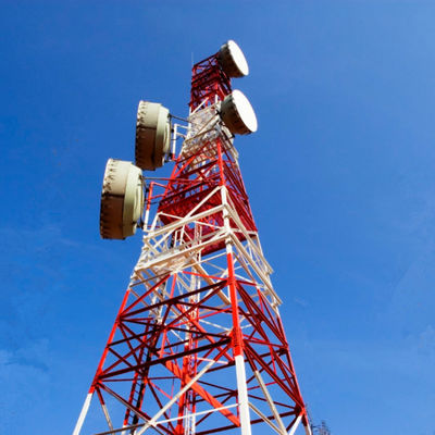 Κινητό δίκτυο Wifi 4G 5G GSM Ραδιοφωνικό σήμα 4 Γωνία Ποδιού Ατσάλι Πύργος Τηλεπικοινωνιών Τηλεπικοινωνίες