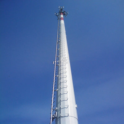 Κατασκευαστής 75 Ft Εξωτερικό 100 Km Range Αντένα τηλεόρασης Χάλυβα σωληνώδης τηλεπικοινωνίας Mast Pole