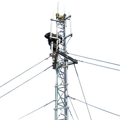 30M 55M 85M Τεχνητό σύρμα 3 ποδιών Γαλβανισμένο πλέγμα από χάλυβα 5G Wifi Isp Διαδίκτυο μικροκυμάτων τηλεπικοινωνιακό σήμα Mast