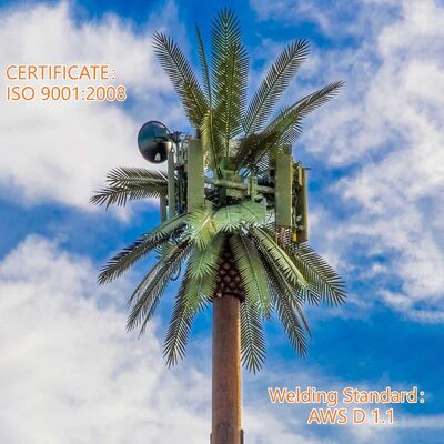 45Μ προσομοιωμένο δέντρο Πύργος τηλεπικοινωνιών Αλουμινίου 30μ LTE Δίκτυο Αστικών Πάρκων Οικολογικά φιλικά