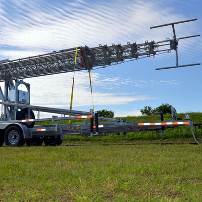 Τηλεσκοπικός σωληνώδης γαλβανισμένος χάλυβας αυτοστήριξη 15 20 25M 5G 4G Wifi εξωτερικός πύργος επικοινωνίας