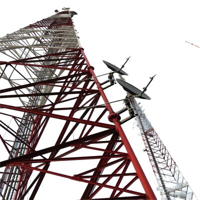 3 Legged Tubular Steel Tower Suitable for Various Industrial Uses Featuring Corrosion Resistant Materials