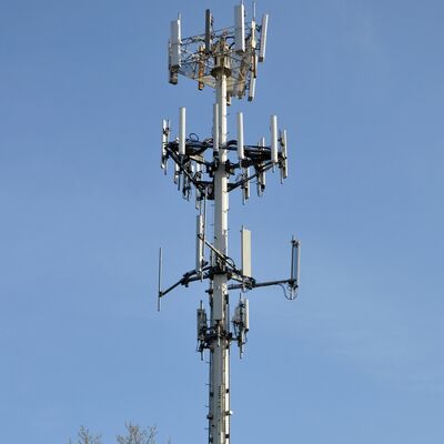 13 22 30 Meter Integrated Platform Monopole Communication Tower For Hospital Complex