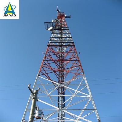 Πύργος τηλεπικοινωνιών 54M με ανθεκτικότητα στη σκουριά με 3 πόδια για επέκταση σήματος αγροτικής ζώνης