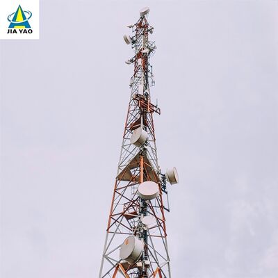 35M 46M 62Meter Q355 Steel 3 Legged Angle Steel Tower για Κάλυψη Σήματος Συνοριακής Περιοχής