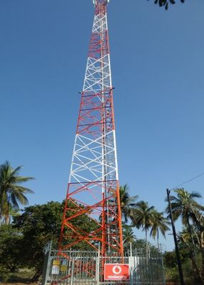Αυτοσυντηρούμενο Διαδίκτυο 5G Τηλεπικοινωνίες Αντένα 3 ποδιών Στρογγυλός Σιδηροδρομικός Πύργος