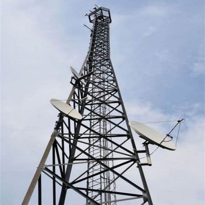 Πύργος κινητής τηλεπικοινωνίας 72m 4 Leg Steel Lattice Angular ASTM A36 A572 Gr50