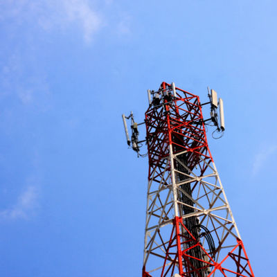 Κινητό δίκτυο Wifi 4G 5G GSM Ραδιοφωνικό σήμα 4 Γωνία Ποδιού Ατσάλι Πύργος Τηλεπικοινωνιών Τηλεπικοινωνίες