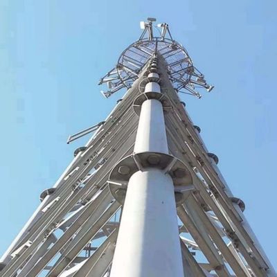 30m Πύλη Wifi 3 πόδια σωληνωτός πύργος χάλυβα πλέγμα αδιάβροχο μίσθο επικοινωνία μικροκυμάτων κεραυνός πύργος