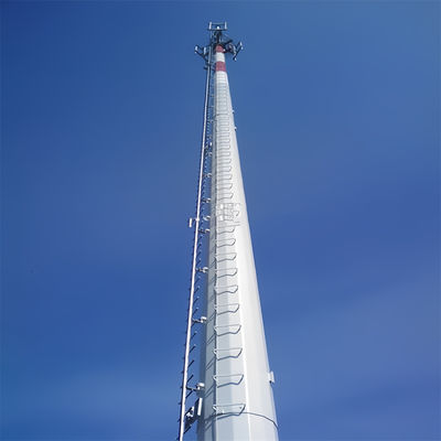 Πύργος Μονοπόλος 25 Meter 30 40M 50M Ραδιοηλεκτρονική κεραία Σημάδι Γαλβανισμένο Κελί Χάλυβα Πύργος Μονοπόλος