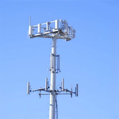 Μονόσωμα στρογγυλής στρογγυλής στύλης GSM μονοπόλος Πύργος επικοινωνίας 20m 30m 40m Υψηλή αυτοστήριξη χάλυβα δομή