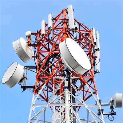 Αεροδιαβιβαστής Wifi Αυτοστήριξη κεραυνός Πύργος Ηλιακή Ενέργεια Χάλυβα δορυφόρος 4 πόδια Ζυθοποιημένος χάλυβα Πύργος