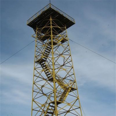 Ζεστό βύθιση Ζαλβανωμένο 4 πόδια Πύργος Φρουράς Γωνιακή Ατσάλινη Ακρόπολος Παρακολούθησης Πυρκαγιάς Πύργος