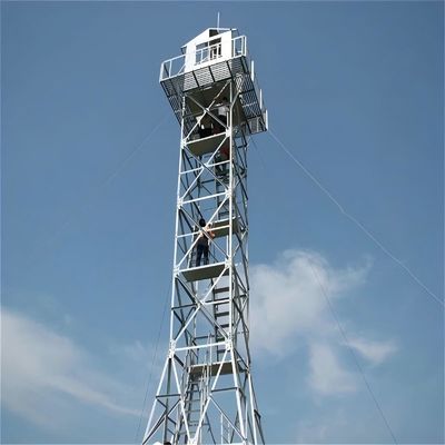 Ζεστό βύθιση Ζαλβανωμένο 4 πόδια Πύργος Φρουράς Γωνιακή Ατσάλινη Ακρόπολος Παρακολούθησης Πυρκαγιάς Πύργος