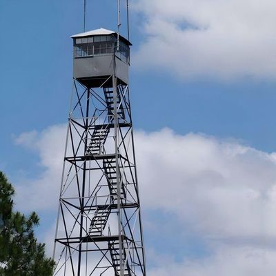 Προσαρμοσμένο 4Leg Πύργο Πυροσβεστικής Ασφάλειας Γωνία Ατσάλινη Πυροσβεστική Προστασία Πύργο Παρακολούθησης Συστήματος