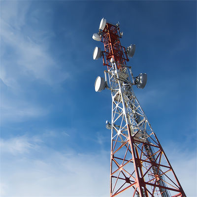 120m Ζεστή βύθιση Ζαλβανισμένη Ατσαλένια Αντένα Παρασκευαστής Ραδιοκύκλωμα Πύργος Ατσαλένιας Στρογγυλής Διάταξης 4 Ποδιών