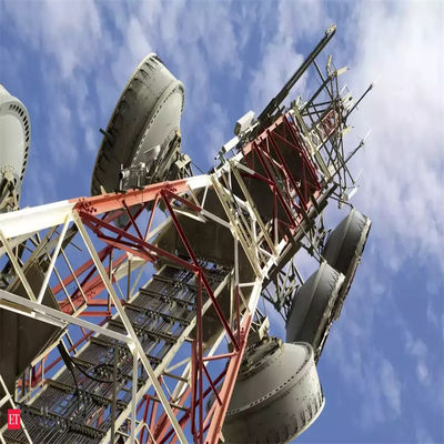 Δίκτυο 5G Wifi Αντένα Σταθμός βάσης Ανεξάρτητη Αντένα Πύργος 4 ποδιών Κυτταρικό εξωτερικό τηλεοπτικό πύργο