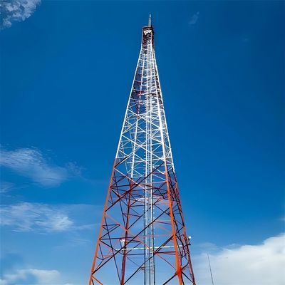 Δίκτυο 5G Wifi Αντένα Σταθμός βάσης Ανεξάρτητη Αντένα Πύργος 4 ποδιών Κυτταρικό εξωτερικό τηλεοπτικό πύργο