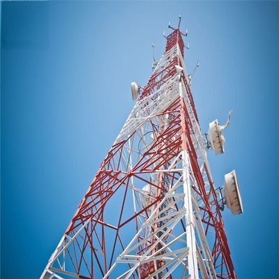 Κατασκευαστής 4 πόδια Ατσάλινος πυλώνας 5 χλμ. Wifi πομπός και δέκτης γωνιακό πλέγμα μικροκυμάτων ασύρματος ραδιοφωνικός πύργος υποστήριξης