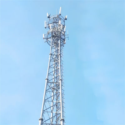 Αυτο-υποστηριζόμενος θερμότατος γαλβανισμένος ψηφιακός δέκτης τηλεόρασης Κελικό ραδιόφωνο Τηλεπικοινωνίες Wifi Αντένα Τριγωνικός πύργος από χάλυβα