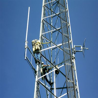 Κεντρικός σταθμός GSM Vhf Uhf Ραδιοεπικοινωνιακή κεραία 3 πόδια σωληνώδης χάλυβα πύργος