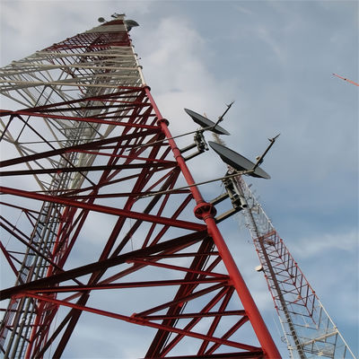 Τηλεπικοινωνιακή κεραία Δίκτυο Wifi GSM Αυτοβοήθης Πύργος Κυττάρων 3 Ποδιών Τυβώδης Κυτταρική Πύργος Επικοινωνίας Μικροκυμάτων