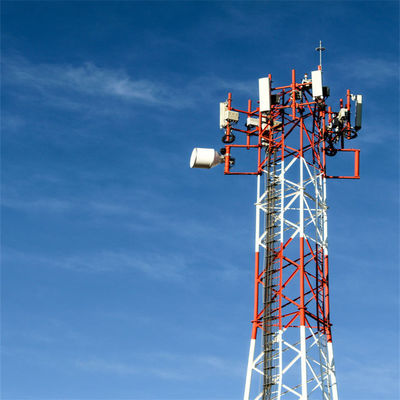 Ατσάλινο πλέγμα 5G Wifi Τηλεπικοινωνία Τυβώδης κεραία Πύργος 3 πόδια