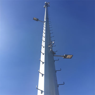 20m-50m Αυτοβοήθησα κεραία Πύργος Ζεστός βύθισμα Ζαλβανισμένο υψηλό μονοπόλεμο