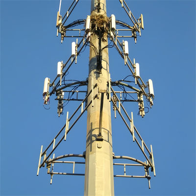 4G 5G ασύρματος μικροκυμάτων Μονοπόλος Πύργος τηλεπικοινωνιών με φλάντζο 5m 12m 36m 45m 55m Μέτρα
