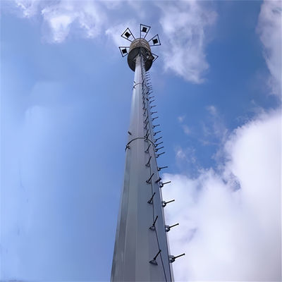 4G 5G ασύρματος μικροκυμάτων Μονοπόλος Πύργος τηλεπικοινωνιών με φλάντζο 5m 12m 36m 45m 55m Μέτρα