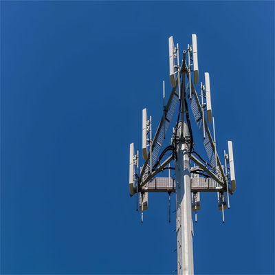 4G BTS Μονόπολος Πύργος Τηλεπικοινωνιών Αντένα 100 Φτ Μονόπολος Πύργος