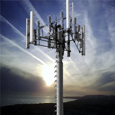 4G 5G Σημαντικό κύτταρο Στύλος Μονοπόλος Πύργος Γαλβανισμένη Gsm Αντένα Κράκετ