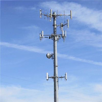 Τηλεπικοινωνίες Wifi Φορητός σταθμός βάσης GSM Πύργος μονόπολος 30 μέτρων Μικροκυμάτων Μεταφορά κυματοδηγού