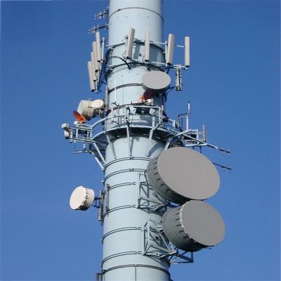 Τηλεπικοινωνίες Wifi Φορητός σταθμός βάσης GSM Πύργος μονόπολος 30 μέτρων Μικροκυμάτων Μεταφορά κυματοδηγού