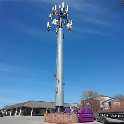 Ατσάλι 20 Meter Gsm Monopole Ατσάλινος Πύργος Πύργος Επικοινωνίας Πώληση Q345B/A572