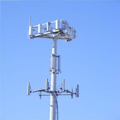 4G 5G ασύρματος μικροκυμάτων Μονοπόλος Πύργος τηλεπικοινωνιών με φλάντζο 5m 12m 36m 45m 55m Μέτρα