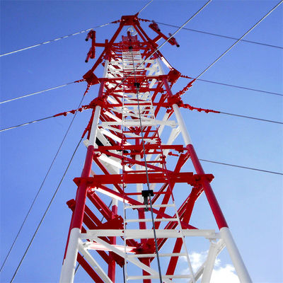 Ζυγισμένος πύργος μετάδοσης με σωλήνα 30 40 50 M Meter Telecom 5G/4G/3G