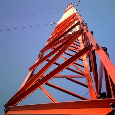 Τυβώδης χάλυβας μικροκυμάτων Πύργος επικοινωνίας 20- 80M 3 πόδια