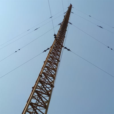 100 Meter Q345 Q235 Q420 Χάλυβα Δομή Τυποποιημένος Στύλος Πύργος Αντένα Γωνία Πλέτη Επικοινωνία Στύλος Πύργος Τηλεπικοινωνιών
