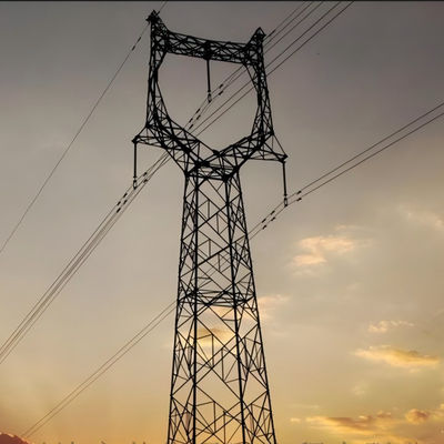 110KV 220KV Ζεστό βύθιση Ζαλβανισμένα Μεγάλα Σωλήνες Ηλεκτρικής Ενέργειας Πύργοι Ηλεκτρικός Πύργος υψηλής τάσης