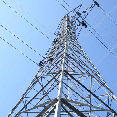 35kv διπλό κύκλωμα πυλώνας ηλεκτρικής ενέργειας Πύργος μεταφοράς ηλεκτρικής ενέργειας Ζυγισμένο χάλυβα Μεταλλικός μονοπόλος Πύργος