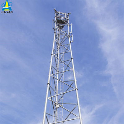 10 20 30 40 50 60M Ζυγισμένος σωληνωτός πύργος από χάλυβα Wifi σήμα Bts τηλεοράσεις 3 πόδια σωληνωτός πύργος από χάλυβα