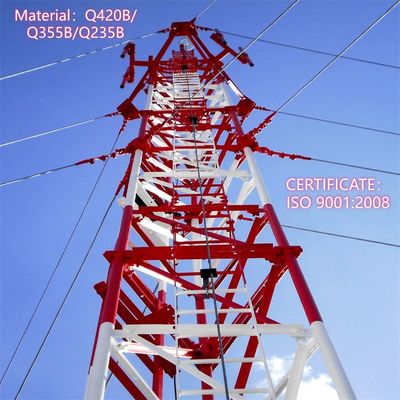 Πύργος κυψελών σχοινίς υψηλής αντοχής χάλυβα 35m κινητό δίκτυο προαστιακές ζώνες ανθεκτικός στον άνεμο