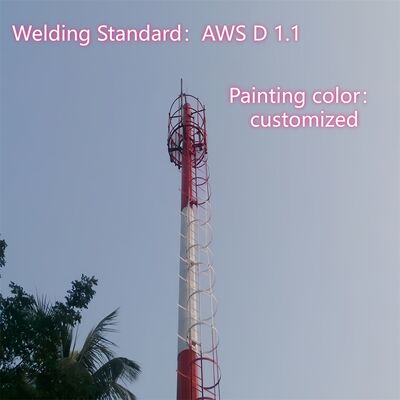 Σιδηρούν Wifi κινητό τηλέφωνο κεραυνός Πύργος 25m 40m ύψος Δίκτυο κινητής επικοινωνίας