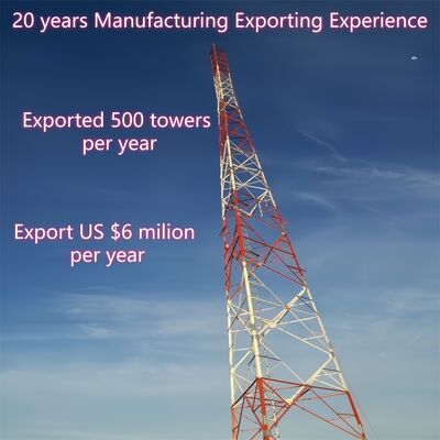 Αυτοστηριζόμενος γαλβανισμένος γωνιακός χάλυβας 3 ποδιών πύργος