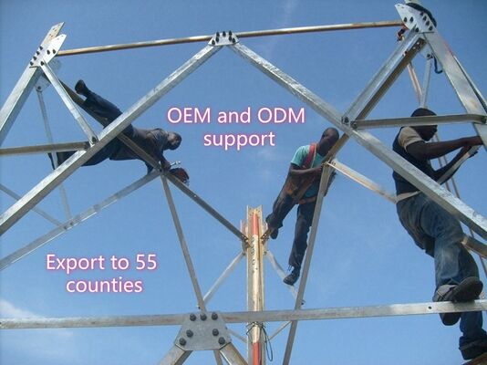 5 10 15 20 25 30 M Αυτοεξυπηρετούμενο Γαλβανισμένο Γωνιακό Χάλυβα 3 Ποδιών Πύργος 5-100M