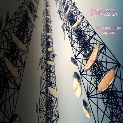 60M 3 σωλήνες εξατομικευμένο 3 πόδια γαλβανισμένο χάλυβα αυτοστήριξη Wifi GSM μικροκυμάτων τηλεπικοινωνιακό σταθμό βάσης πύργο