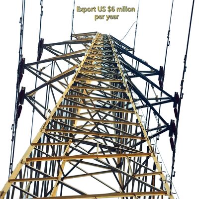 Ανθεκτικός κεφαλής μεταφοράς ηλεκτρικής ενέργειας από γαλβανισμένο χάλυβα 66KV 132KV Πολυκύκλωμα ηλεκτρικού δικτύου