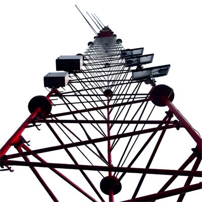 30M 55M 85M Τεχνητό σύρμα 3 ποδιών Γαλβανισμένο πλέγμα από χάλυβα 5G Wifi Isp Διαδίκτυο μικροκυμάτων τηλεπικοινωνιακό σήμα Mast