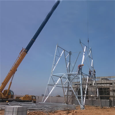 20 30 40M 4 πόδια γωνιακό ατσάλινο πλέγμα ανθεκτικό σήμα κυψελών Wifi 5G τηλεπικοινωνιακός πύργος